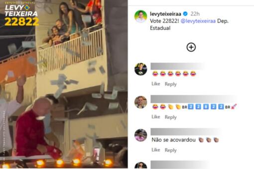 Protesto em Ceará surpreende Lula com “chuva de dinheiro” falso 8 Instagram 1