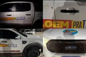 Deputado Duarte Jr. é alvo de tiros durante ato de campanha no Maranhão 6 carro tiros deputado duarte jr maranhao.jpg
