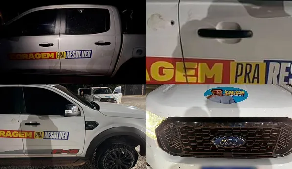 Deputado Duarte Jr. é alvo de tiros durante ato de campanha no Maranhão 1 carro tiros deputado duarte jr maranhao.jpg