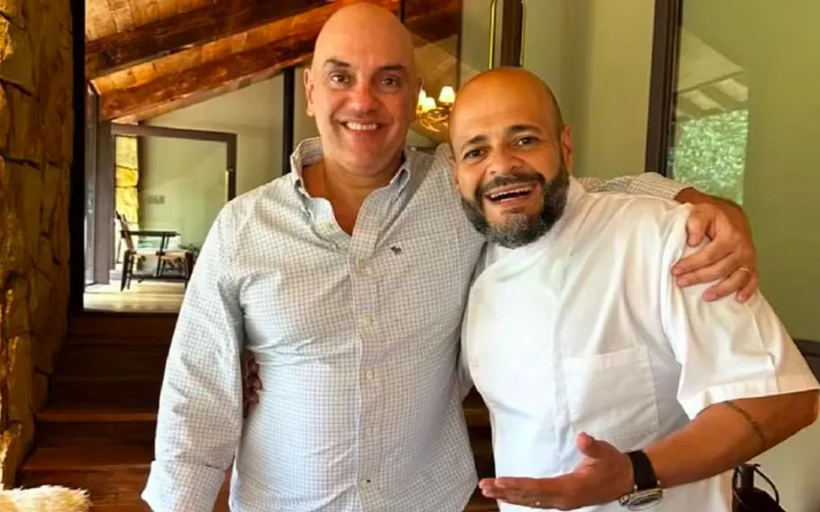 Almoço de luxo para Moraes é organizado por ex-banqueiro em Campos do Jordão 1 moraes banquete vorcaro