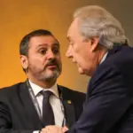 Vídeo revela encontro entre Vorcaro, diretor da PF e autoridades em evento em Londres 3 ricardo lewandowski com andrei rodrigues pf foto fabio rodrigues pozzebom agencia brasil