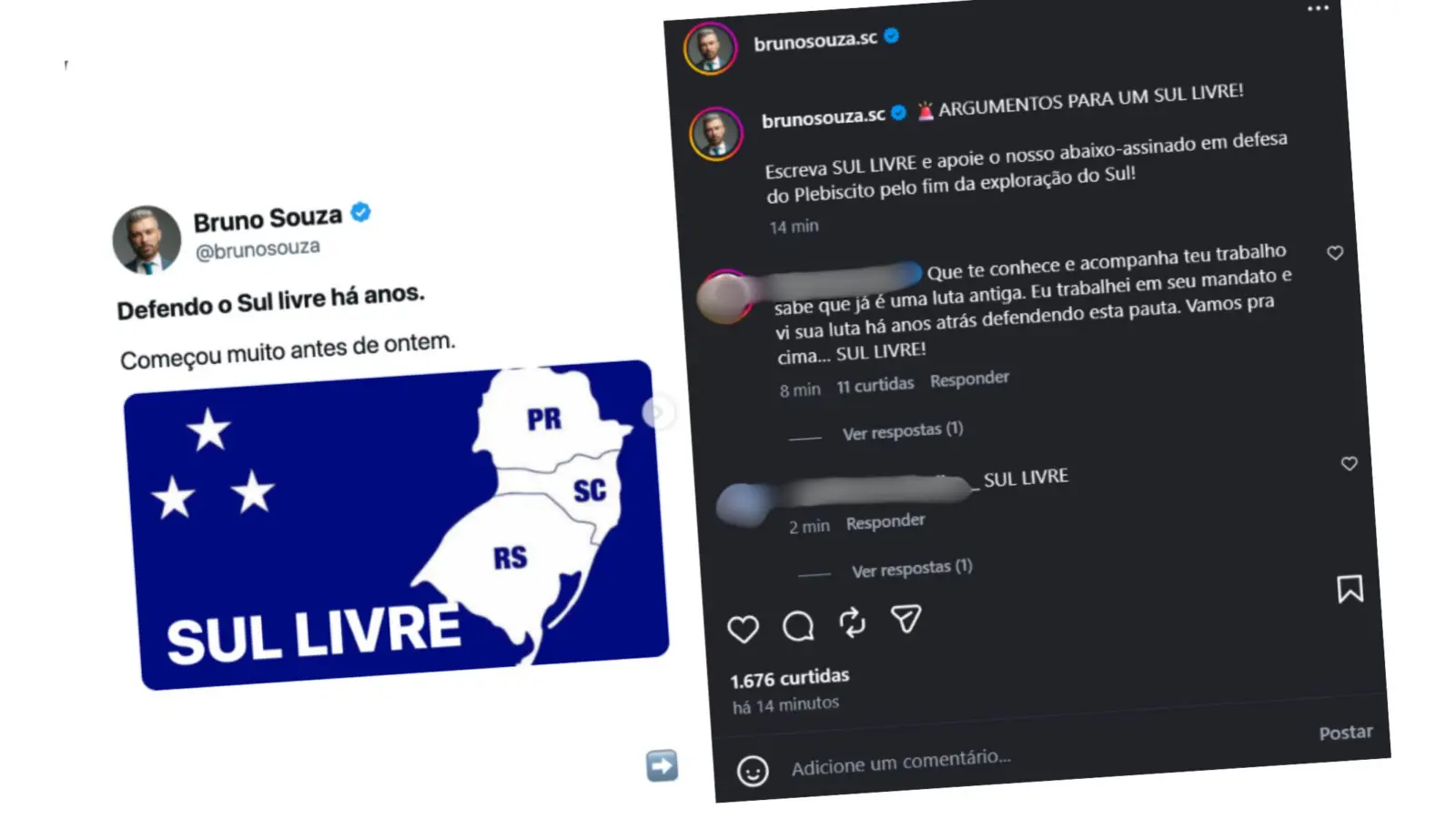 Deputado do PL propõe plebiscito para a separação do Sul do Brasil 1 Design sem nome 22 scaled
