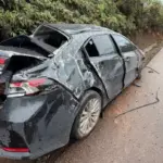 Sobrinho de Dilma Rousseff se envolve em acidente de carro em Minas Gerais 3 acidente carro de pedro rousseff sobrinho de dilma.jpg