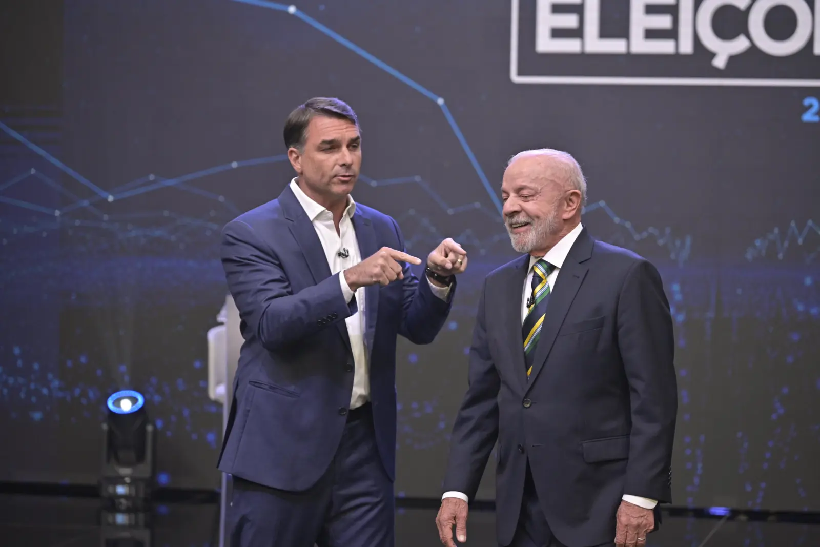 Flávio Bolsonaro e Lula trocam acusações em debate acirrado 1 debate Band scaled