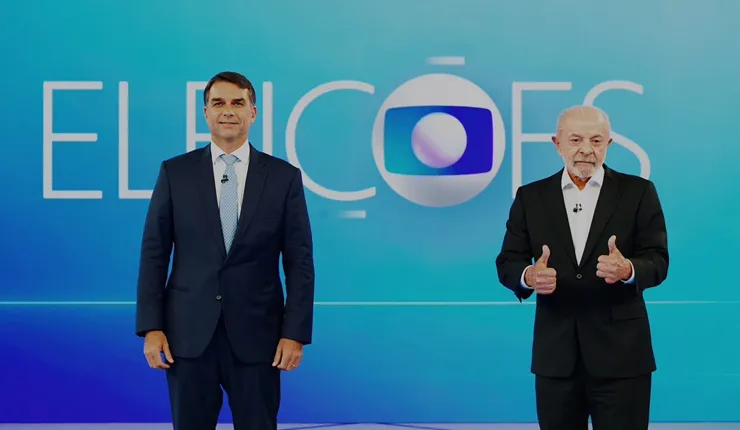 Checagem aponta Flávio Bolsonaro à frente em declarações verdadeiras durante debate 1 flavio bolsonaro x lula debate da globo.jpg