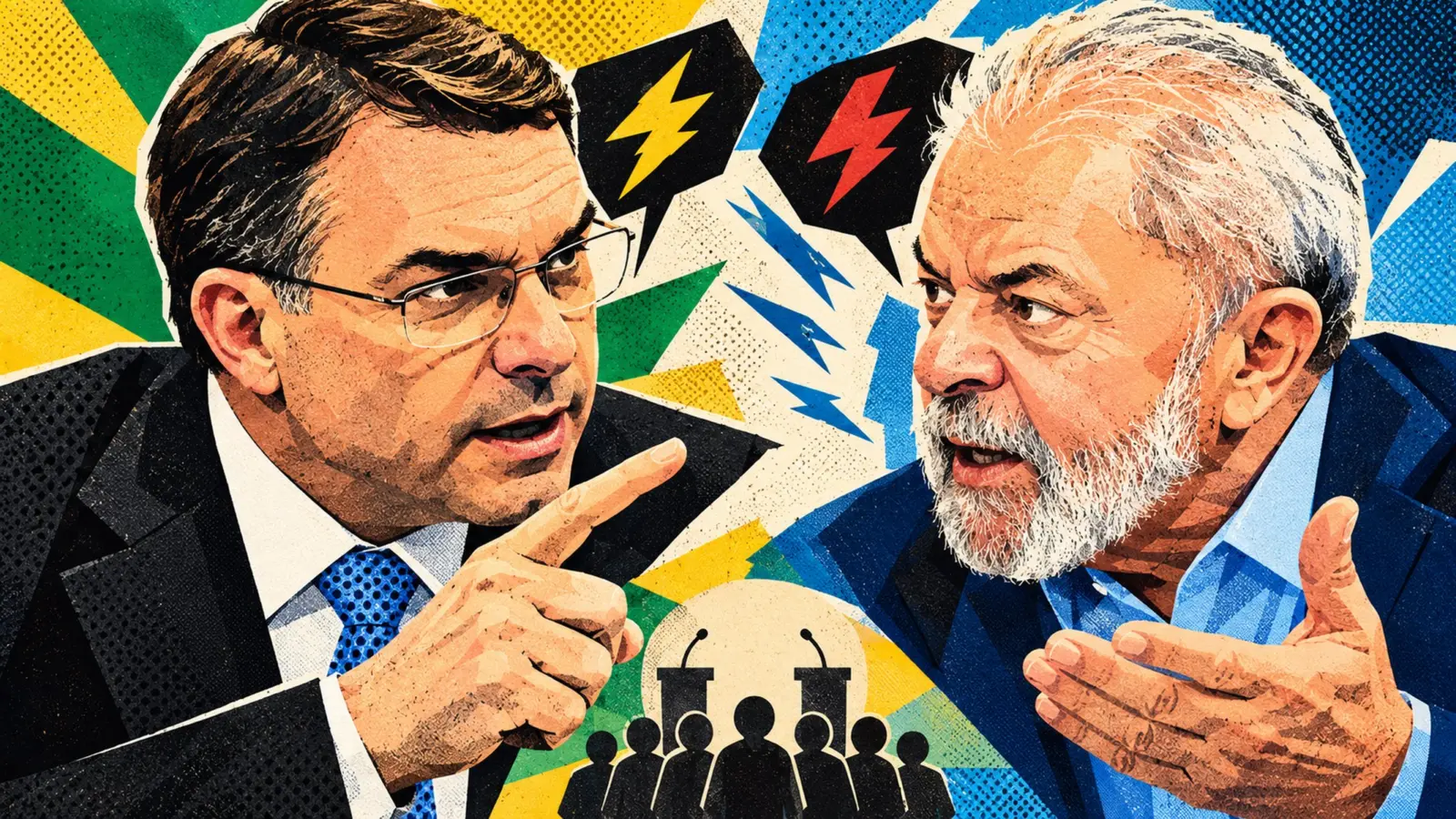 Disputa acirrada: Flávio Bolsonaro e Lula marcam segundo turno com ataques e poucas propostas 1 flavio lula 2 turno scaled