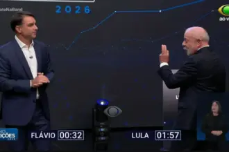 Lula exibe relógio de R$ 42 mil em debate, 93 vezes mais caro que o de Flávio Bolsonaro 6 flavio lula debate band 1 910x568.jpg