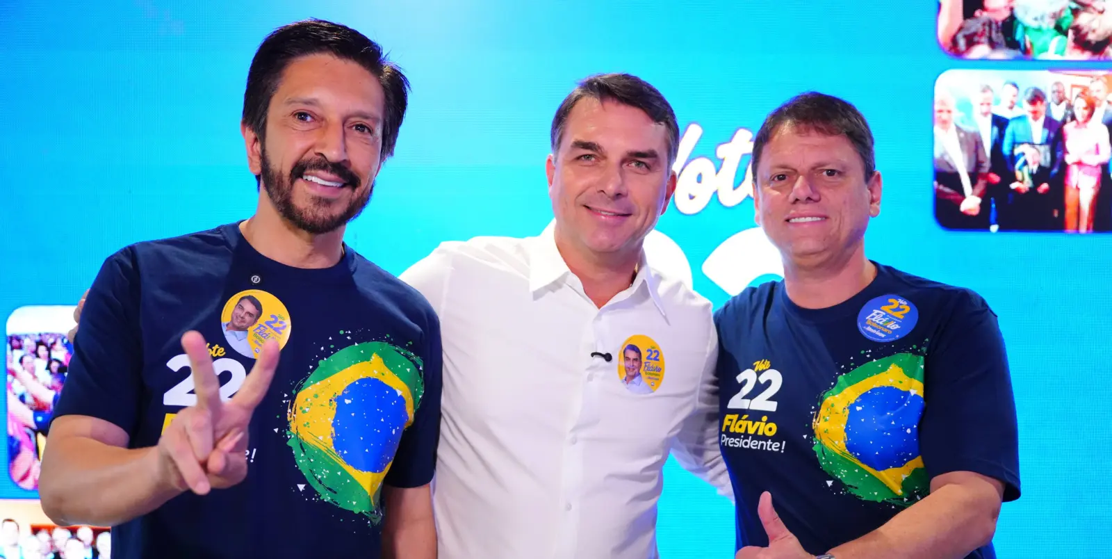 Flávio Bolsonaro promove ato em São Paulo para reforçar apoio na reta final do 2º turno 1 flavio tarcisio ricardo nunes avenida paulista e1792093065950 scaled