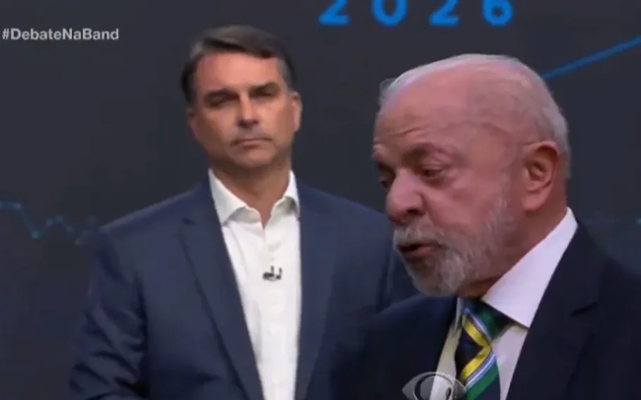 Lula critica Trump e debate crise econômica com Flávio Bolsonaro 1 flavioxlula trump