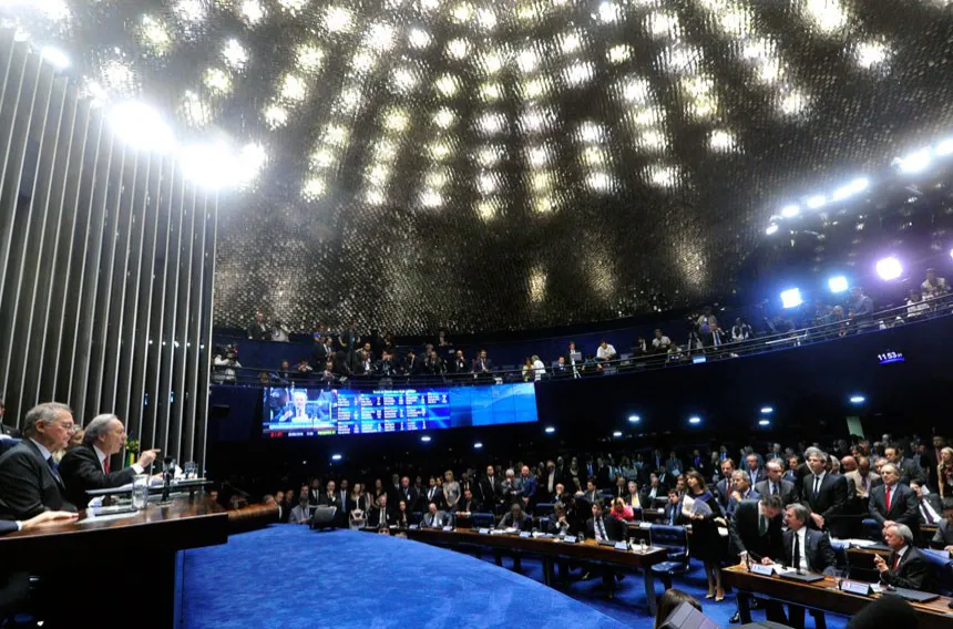 Helder Barbalho e Chicão são eleitos senadores pelo Pará 1 plenario do senado na sessao final do julgamento de impeachment de dilma rousseff geraldo magela agencia senado