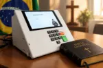 Eleições de 2026 transformam a representação política das igrejas evangélicas no Brasil 5 urnaeletronica biblia e1791020668887 1