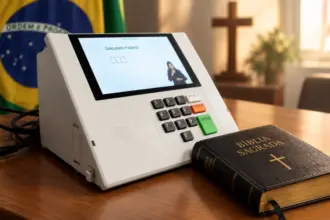 Eleições de 2026 transformam a representação política das igrejas evangélicas no Brasil 4 urnaeletronica biblia e1791020668887 1